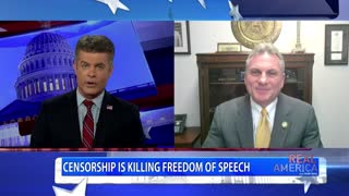 REAL AMERICA -- Dan Ball W/ Rep. Buddy Carter, GOP Rep. Slams Censorship Of OAN, 1/19/23