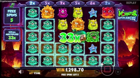 Monster Superlanche Slot 339x Win