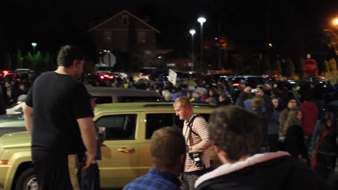 Liberals Protest Donald Trump in the Streets of Ohio