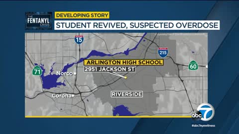 Riverside teen suffered suspected overdose at school after taking fentanyl-laced pill, police say