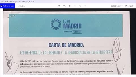 Carta de Madrid contra la amenaza del ESCLAVISMO COMUNISTA
