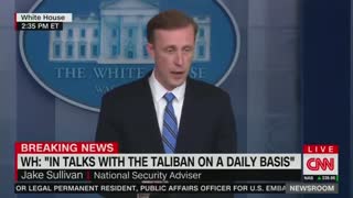 Jake Sullivan says US is "consulting with the Taliban" on situation in Kabul.