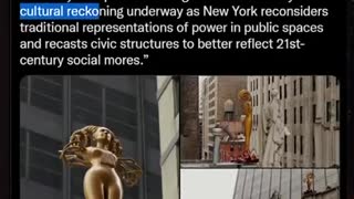 The Teddy Roosevelt statue got replaced with this In NY City?