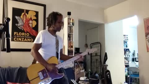 Playing new guitar over work in progress reggae-ish song