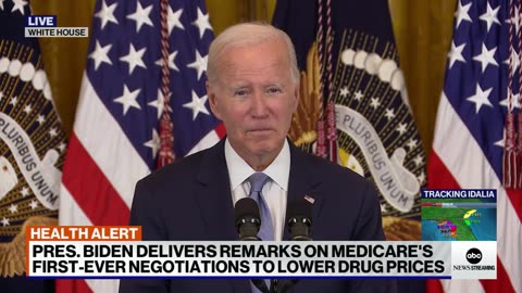 Biden gives 1st remarks after unveiling drug price negotiations with Medicare