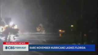 Rare November hurricane lashes Florida