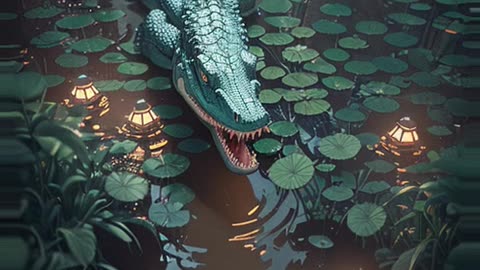 Kaiber AI Generated Animation - Alligator - Of Monsters and Men