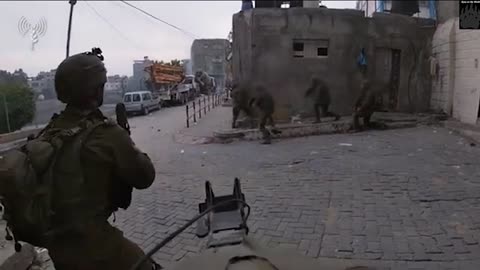 Urban warfare in Gaza. Hamas members surrender to Israeli Army