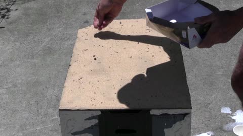 making an old weathered tombstone from cardboard