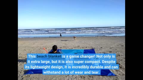 Buyer Feedback: WEKAPO Beach Blanket Sandproof, Extra Large Beach Mat, Big & Compact Sand Free...