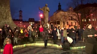 Lviv lights candles for those killed in war
