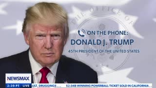 President Trump calls in to Newsmax