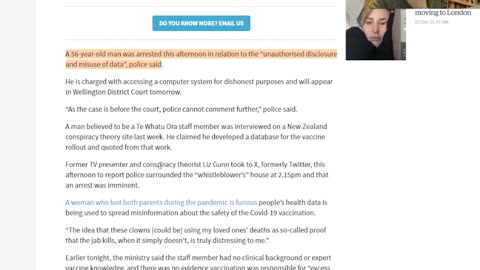 NZ truthteller, Whistleblower arrested! For telling the truth! in NAZI NZ.