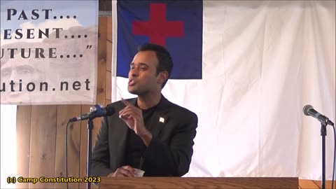 Presidential Candidate Vivek Ramaswamy visits Camp Constitution 2023