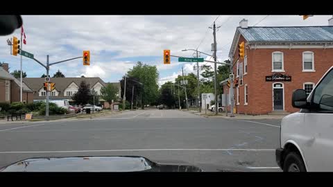 Driving in Newcastle Ontario Canada 07 13 2020