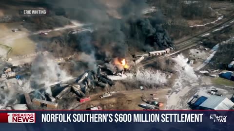 Trump: Norfolk Southern agrees to $600 million settlement in Ohio train derailment.