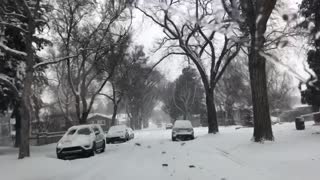 Driving During Snowy Winter In Canada