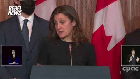 Canada's Deputy PM: The Way to Get Your Bank Account Unfrozen Is to Stop Supporting Protesters