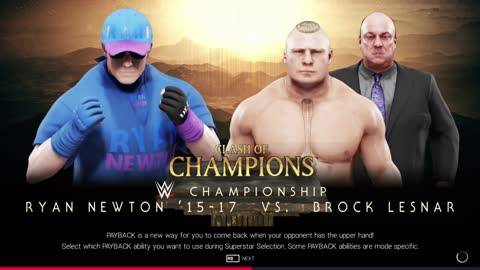 WWE 2K19 CAW Vs. Brock Lesnar