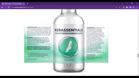 Kerassentials Reviews: Fungus Dropper ((DON'T BUY WITHOUT WATCHING!!)) Kerassentials Oil Nail Fungus