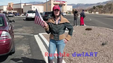 American Patriotess At Albuquerque Freedom Trucker Rally