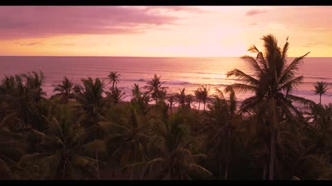 Look at the beauty of the beach at sunset