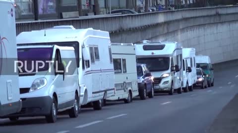 France: Police block Freedom Convoy protesters from entering Paris