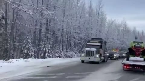 Alaska Freedom Convoy in support to Canadian protests
