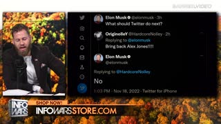 Elon Musk Makes Announcement On Alex Jones Twitter Reinstatement