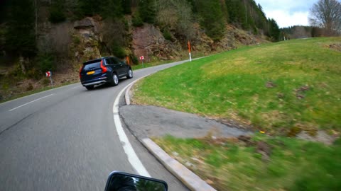 Epic motorcycle ride in Black Forest, Germany