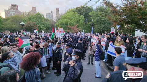 Israel - Palestine Protest in Washington Square Park NYC, 2023