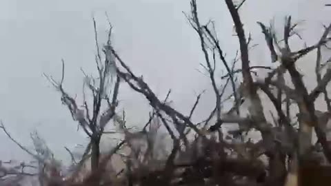 Footage from Ukrainian trenches in Bakhmut.