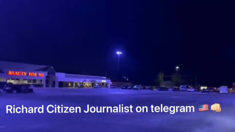 Do you know why this journalist is filming the new public lighting?