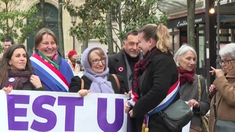 Abortion in the constitution: dozens of pro- abortion activities gather in Paris