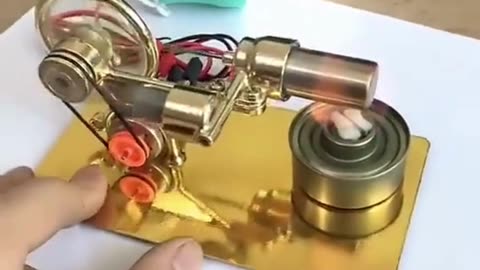 Mini External Combustion Stirling Engine Experimental Model Motor