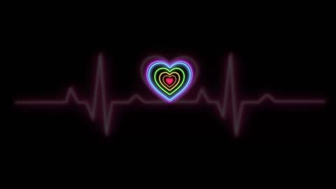 (No Sound)The Heartbeat of Love Digital Art TV/PC Screensaver Background