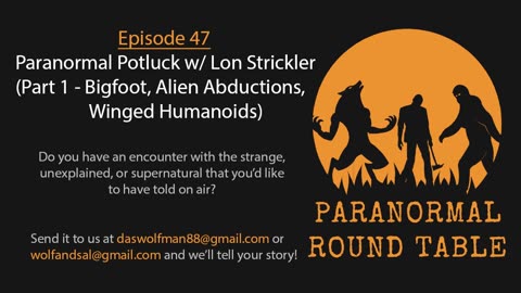 EP47 - Paranormal Potluck w/ Lon Strickler (Part 1 - Bigfoot, Alien Abductions, Winged Humanoids)