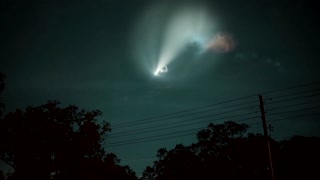 SpaceX launch lights up night sky in Florida