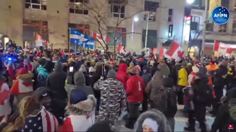 Canada: Truckers regrouping and Protestors in Ottawa 20/02/2022