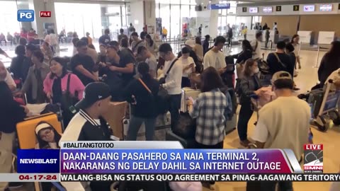Daan-daang pasahero sa NAIA terminal 2, nakaranas ng delay dahil sa internet outage