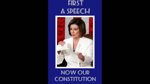 Pelosi Tears Up the Constitution