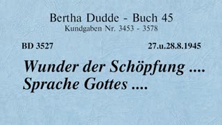 BD 3527 - WUNDER DER SCHÖPFUNG .... SPRACHE GOTTES ....