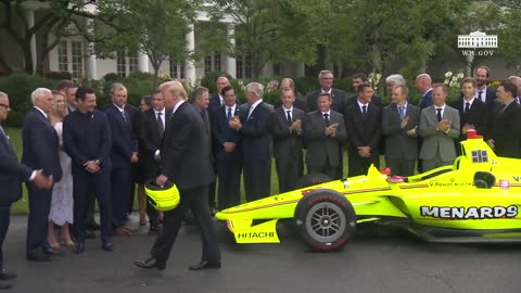 Donald Trump Awards Indy500 Champions Team Penske