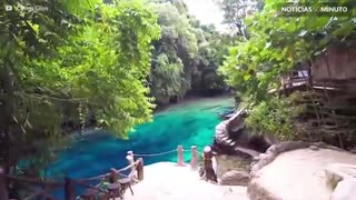 Sabia que existe um rio encantado nas Filipinas?