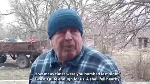 A pensioner from the DPR sends his regards to Biden.