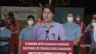 Trudeau is asked what his message is to people who can't get vaccinated