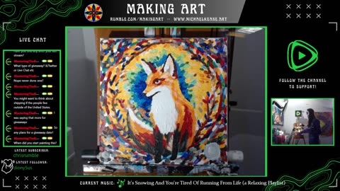 Live Painting - Making Art 12-29-23 - I Like to Paint on Rumble
