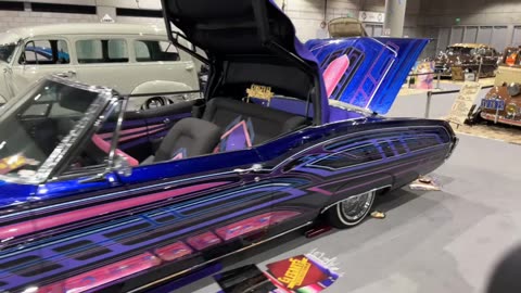 Stunning 1963 Impala Convertible Lowrider: A Purple Classic