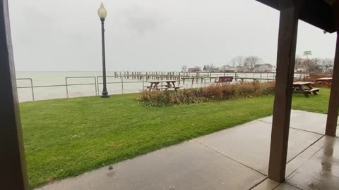 Peaceful Rain by the Dock: Relaxing Sounds of Nature