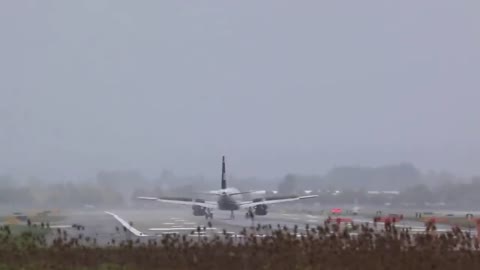 Plane Lands On Occupied Runway